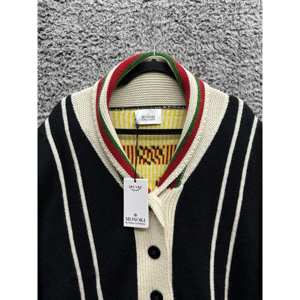 Monoki Diane Goldstein Knit Ace Of Cups Cardigan‎ Sweater Women's One Size $1033 - Picture 3 of 9